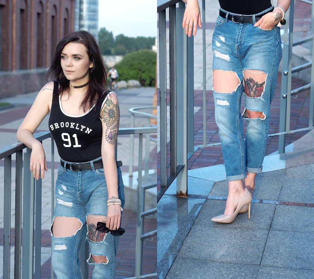 mum jeans - body - steve madden nude heels (3)