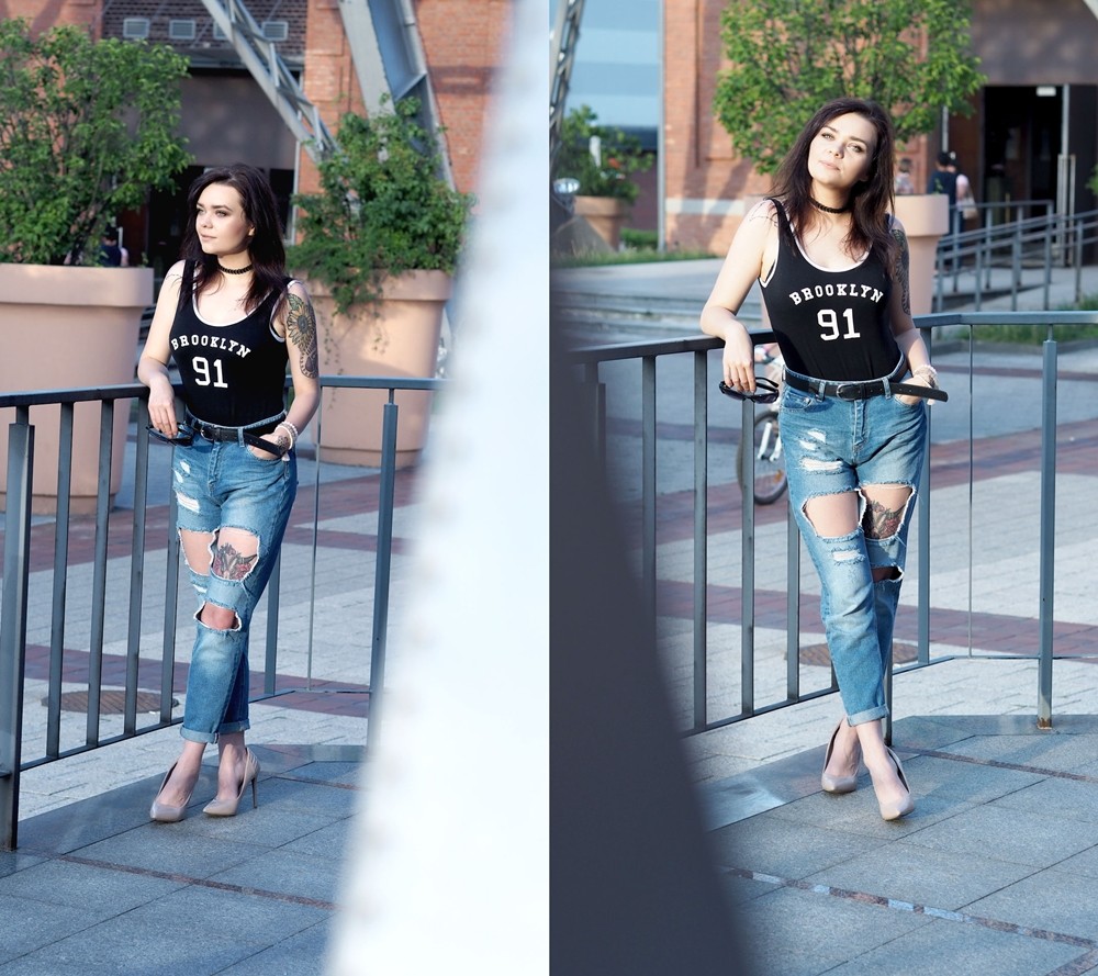 mum jeans - body - steve madden nude heels (6)